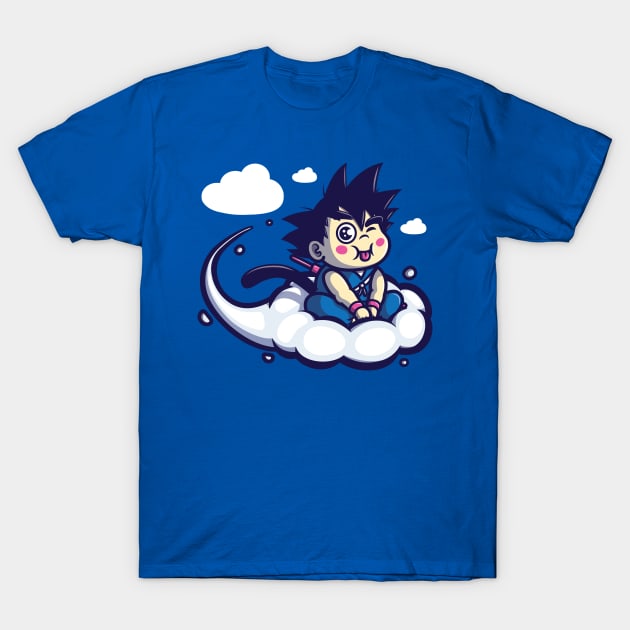 Cloud Monkey T-Shirt by hoborobo